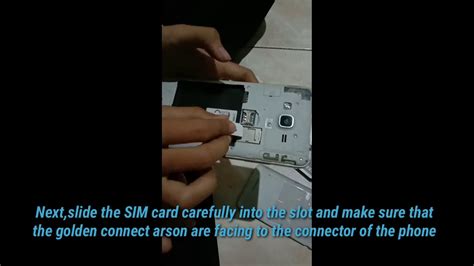 How To Insert Sim Card Youtube