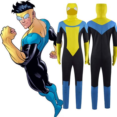 Invincible Cosplay Mark Grayson Superhero Costume Cosplay Bodysuit Acc