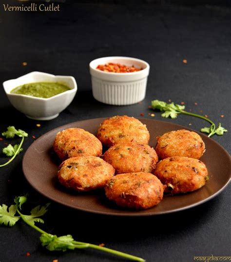 Vermicelli Potato Cutlet Sevai Aloo Tikki Maayeka