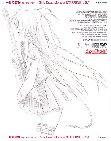 Yui Angel Beats Angel Beats Absurdres Highres Official Art Scan Cd Source Copyright