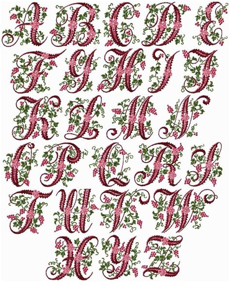 Flores Y Letras Para Decoupage Machine Embroidery Designs Embroidery Alphabet Embroidery Letters