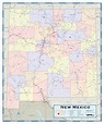 New Mexico County Lines Map