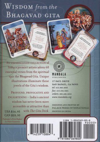 The Gita Deck Wisdom From The Bhagavad Gita Cards Editors Of