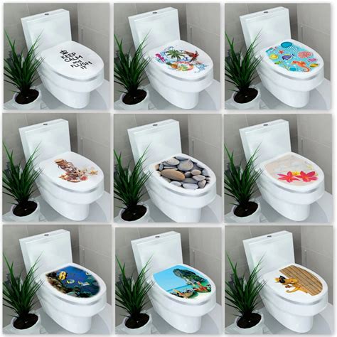32 39cm Seabed Wall Sticker 3d Diy Toilet Stickers Bathroom Washroom