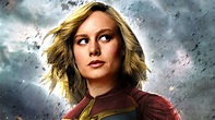 Captain Marvel Movie 2019 Brie Larson as Carol Danvers 4K Wallpaper ...