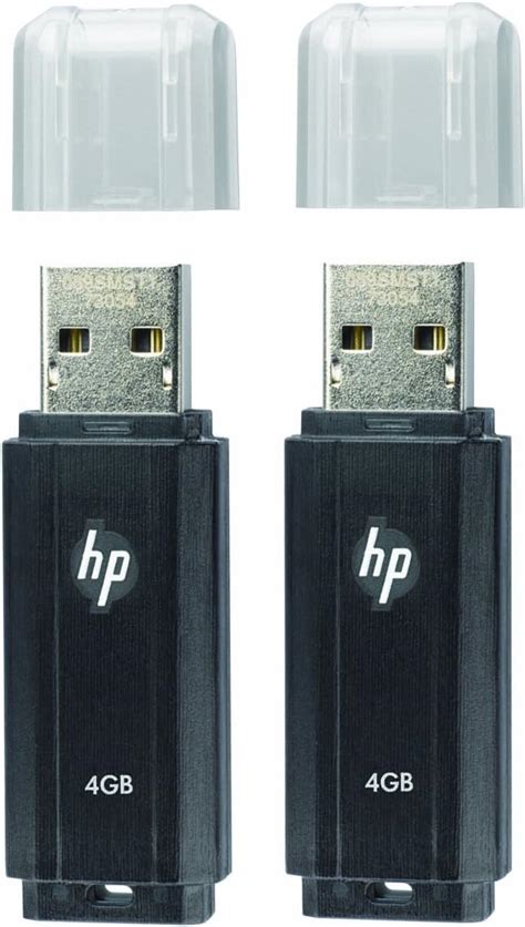 Hp V125w 4 Gb Usb 20 Flash Drive 2 Pack P Fd4gbx2 Hpv125w