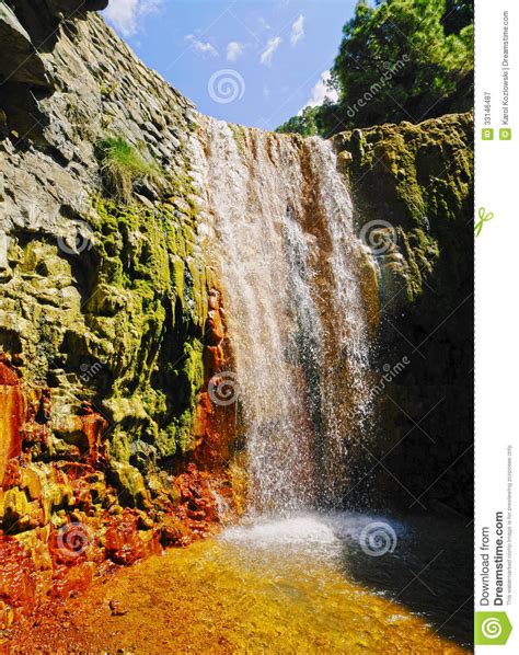 Colorful Waterfall On La Palma Royalty Free Stock Photography Image 33146487