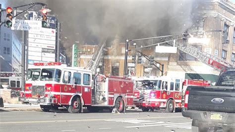 Developing Bloomfield Nj Firefighters Battle Commercial Fire In