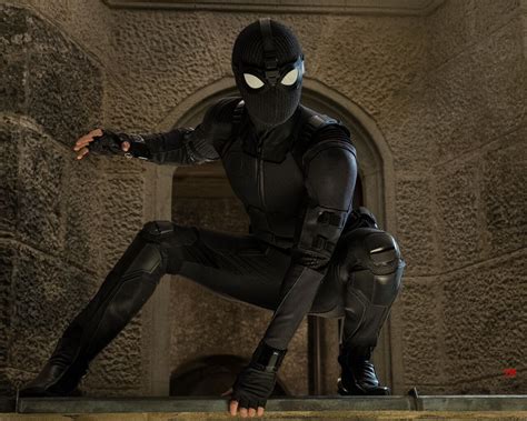 1280x1024 Spiderman Far From Home Black Suit 1280x1024 Resolution Hd 4k