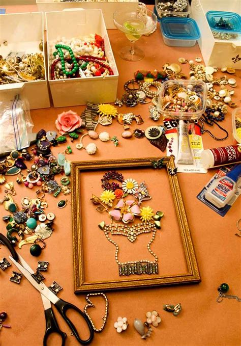 Making Art From Broken Vintage Costume Jewelry Denise And I Share Our