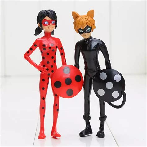 Ladybug Pcs Action Figure And Cat Noir Miraculous Action Figures