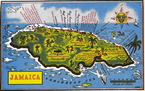 Rogerwilkerson Jamaica Happy Independence Day Map From 1950s