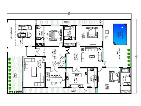 An Architectural House Plan 2d Floor Plans In Autocad Upwork