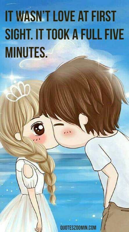 Anime Cute Couple Wallpaper With Quotes Cute Cartoon Love Story 1 Ok