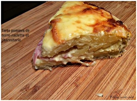 Tarte pommes de terre - raclette et charcuterie