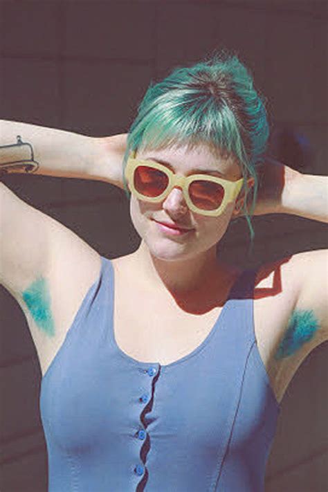 Dyeing Your Armpits Bright Colors Is Still A Thing Dyed Armpit Hair