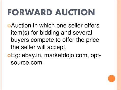 Brokerage Model Different Types Of Auctions Examples With Screensho