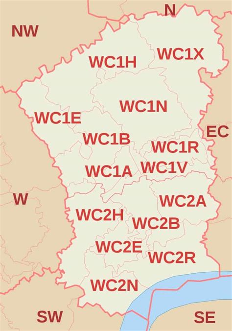 West Central London Postal Codes And Map Winterville