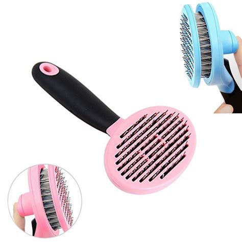 What are the benefits to brushing? Best Self Cleaning Button cat Comb Brush Shedding Slicker ...