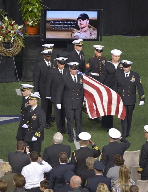 Memorial Service Held For American Sniper American Sniper Chris