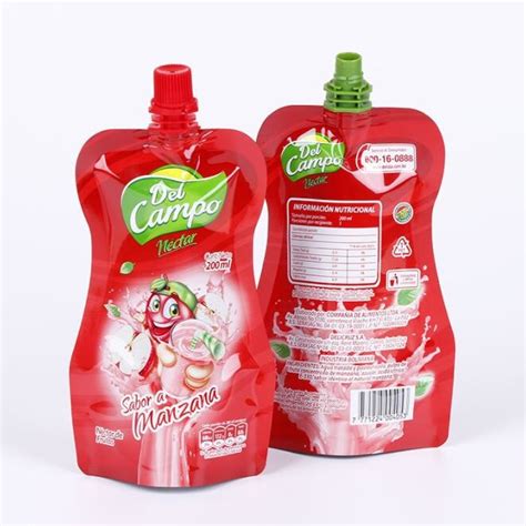 1000ml Stand Up Spout Pouch Customized Printed Plastic Tomato Sauce