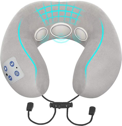 Neck Massager Bombomda Intelligent Electromagnetic Pulse Neck Massager With Heat Neck And