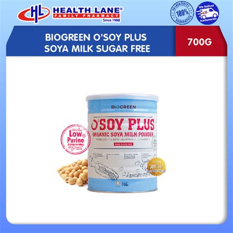 Biogreen Osoy Plus Soya Milk Sugar Free 700g Health Lane Estore Malaysia