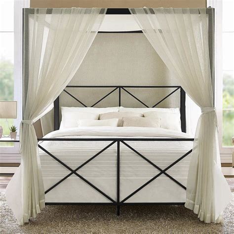 Out Of This World Bed Frame With Curtains Blush Pink Amazon Huntington Home