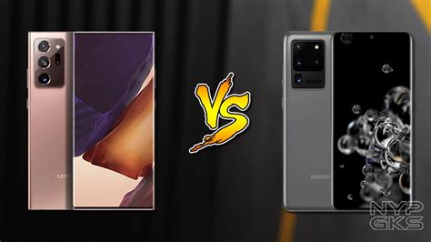 Samsung Galaxy Note 20 Ultra Vs Galaxy S20 Ultra Specs Comparison