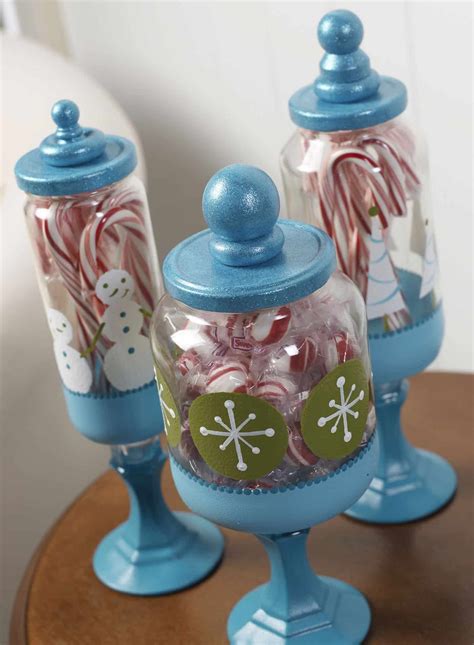 Christmas Craft Apothecary Candy Jars