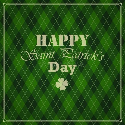 Vector Seamless Green Background For Saint Patrick`s Day Stock Vector