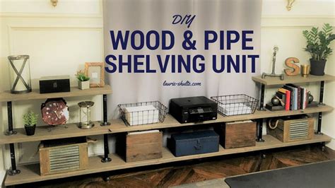 These clever diy fabric projects are easy to sew and can be customized for your living… DIY Wood and Pipe Shelving Unit - YouTube