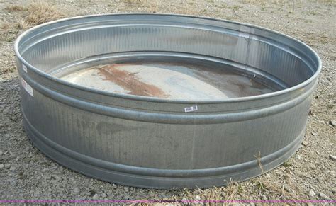 Galvanized Round Stock Tank In Topeka Ks Item 2378 Sold Purple Wave