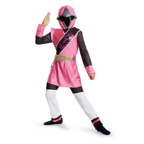 Power Rangers Girls Pink Ranger Ninja Steel Deluxe Costume Walmart