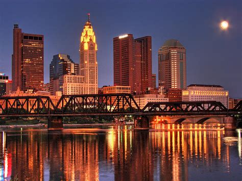 Columbus Ohio Skyline By Copyright Matt Kazmierski