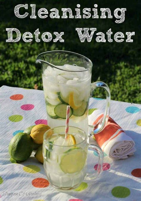 Detox Water With Cucumber Lemons And Limes Teaspoon Of Goodness