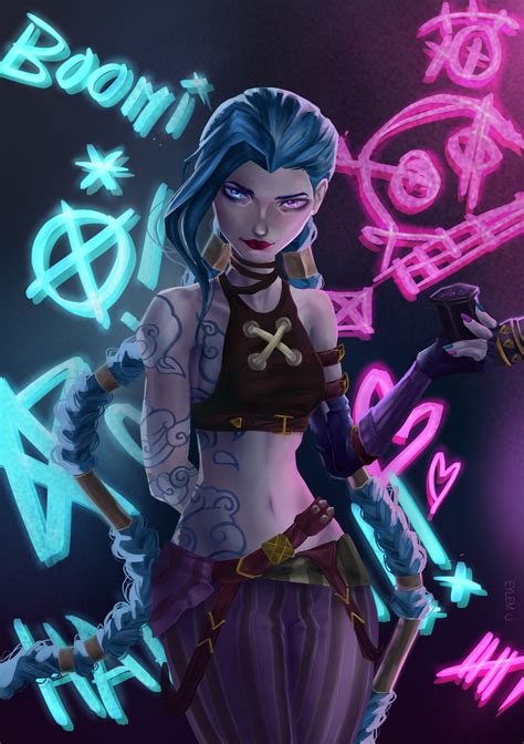 Artstation Jinx Of Arcane Fanart