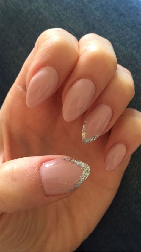 Gel Nails Nude Glitter Perfecto Prom Nails 2016 Girly Stuff Girly