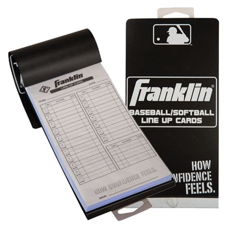 E29241 Franklin Mlb Baseball And Softball Line Up Cards