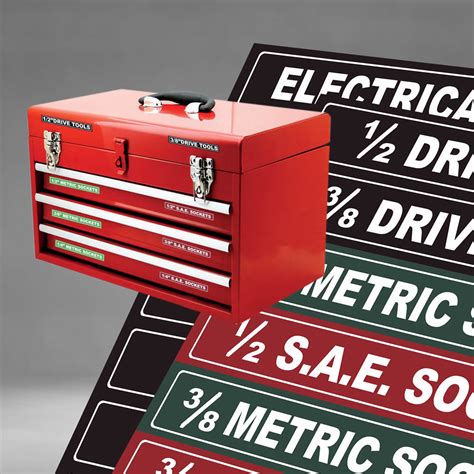 Toolbox Labels Peel And Stick Organize All Tool Boxes Storage Chest Find
