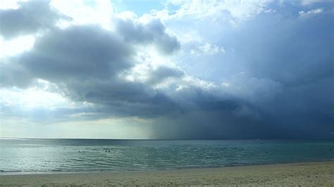 Rain Clouds Over The Sea Stock Footage Videohive