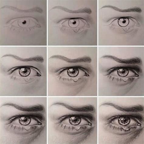 10 Drawings Of Eyes With Tears And Crying Eye Step By Step