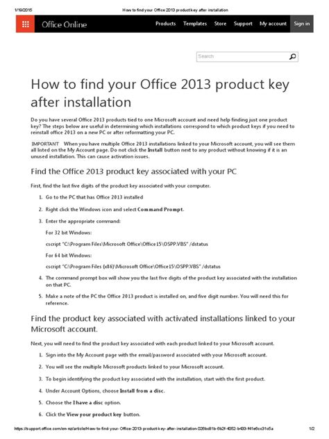 The easiest way to grab those product keys is from the product box or in the case of windows, from a sticker on. How to Find Your Office 2013 Product Key After ...