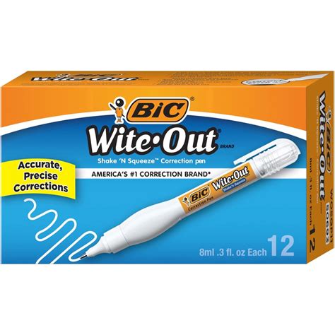 Wite Out Shake N Squeeze Correction Pen