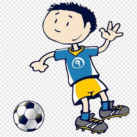 Deporte De Fútbol De Dibujos Animados Niño De Fútbol Niño Equipo Deportivo Jugadores De