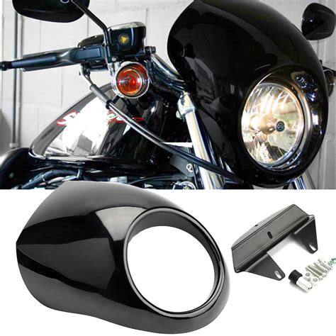 Front Headlight Fairing Cowl For Harley V Rod Dyna Fx Sportster Xl