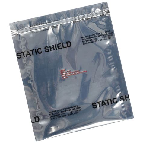 Scs 817z810 81705 Series Metal In Static Shielding Bag Zip 8 X 10