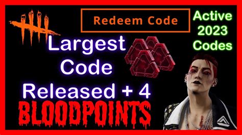 Dead By Daylight Bloodpoints Codes November Youtube