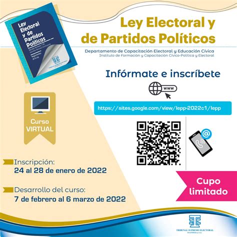 Convocatoria Al Curso Virtual Ley Electoral Y De Partidos Pol Ticos