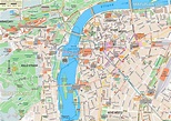 Prague map - Bird's eye aerial 3d virtual interactive view poster of ...